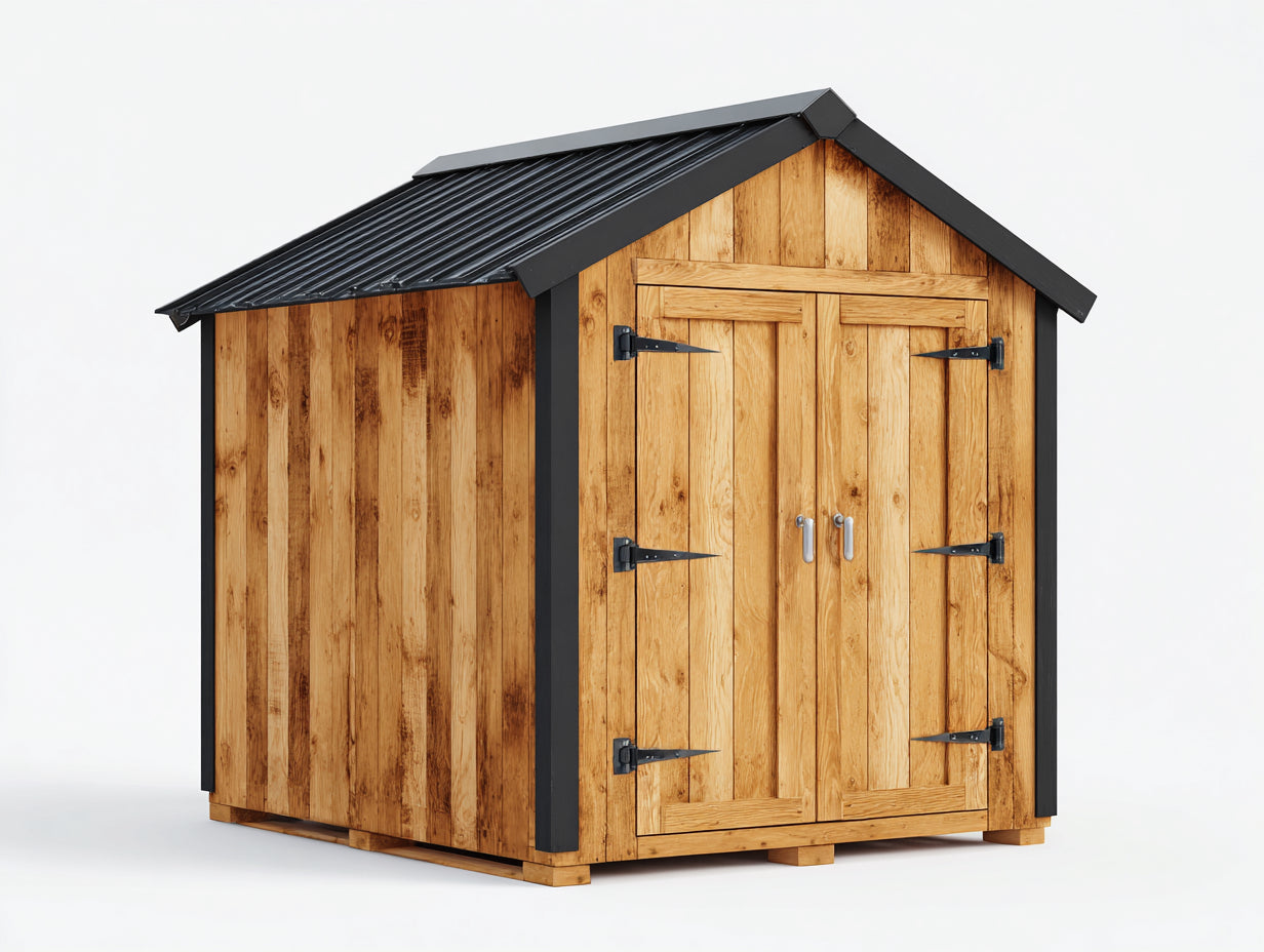 Gartenhäuser Holz Gartenhaus 300x240x220 cm - Naturholz Schwarz - Modernes Design für den Außenbereich