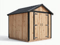Gartenhäuser 300x250x220 cm Holz Naturholz Schwarz - Klassisches Gartenhaus mit Doppeltür und Satteldach