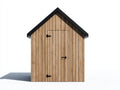 Gartenhäuser 250x200x220 cm Holz Naturholz Schwarz - Kompaktes Gartenhaus mit Einzeltür und Satteldach