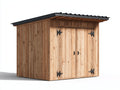 Gartenhäuser Holz Gartenhaus 300x250x220 cm - Naturholz Schwarz - Modernes Design für den Außenbereich